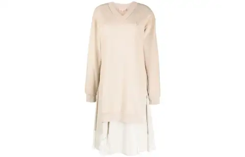 A BATHING APE Long Sleeved Dresses Women's V Neck