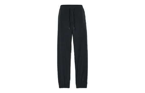 Timberland Knitted Sweatpants Women's Black Moderate Cuffed Pants