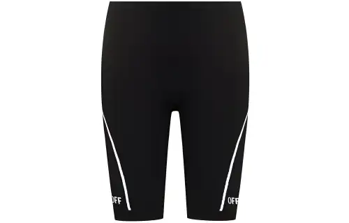 OFF WHITE Athl Off Stamp Seaml Shorts Black/White