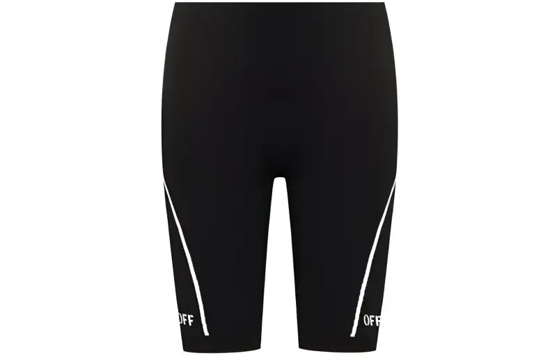 OFF WHITE Athl Off Stamp Seaml Shorts Black/White