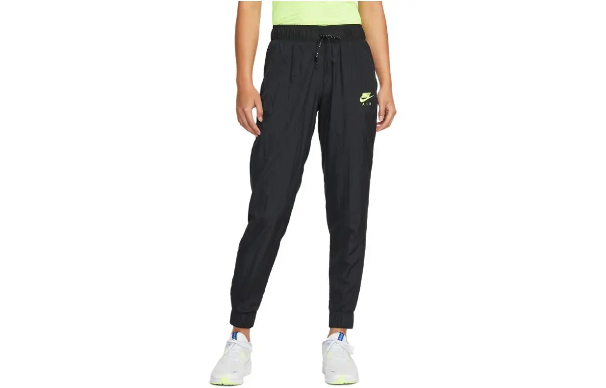 Nike Knitted Sweatpants Women's Black Moderate Cuffed Pants