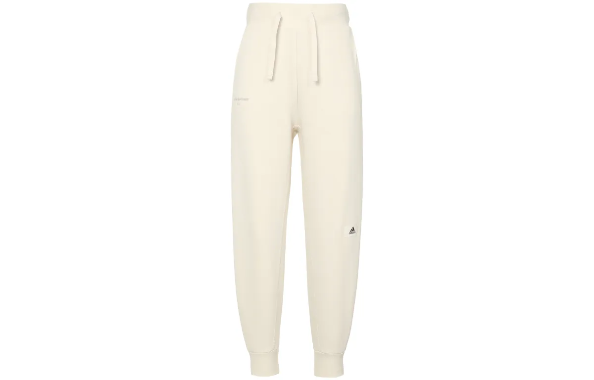 Adidas Lounge 7/8 Pants Knitted Sweatpants Women's Wonder White