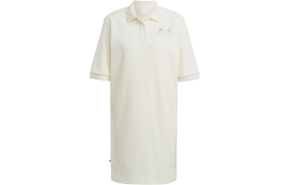 Adidas Originals Cherry Blossom Limited Series Short Sleeved Dress Women's Ivory