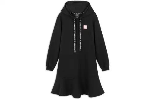 Skechers Long Sleeved Dresses Women's Hooded Moderate Short