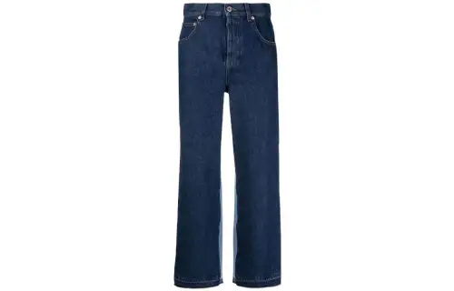 LOEWE Jeans Women's Blue Moderate Straight Fit Pants