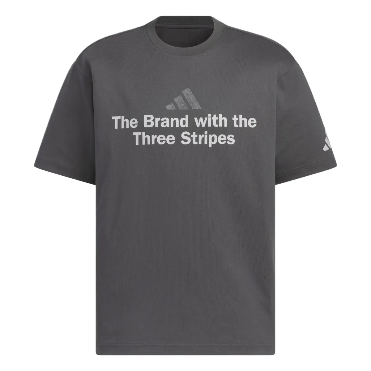 Adidas GFX T Shirt Men's Solid Gray