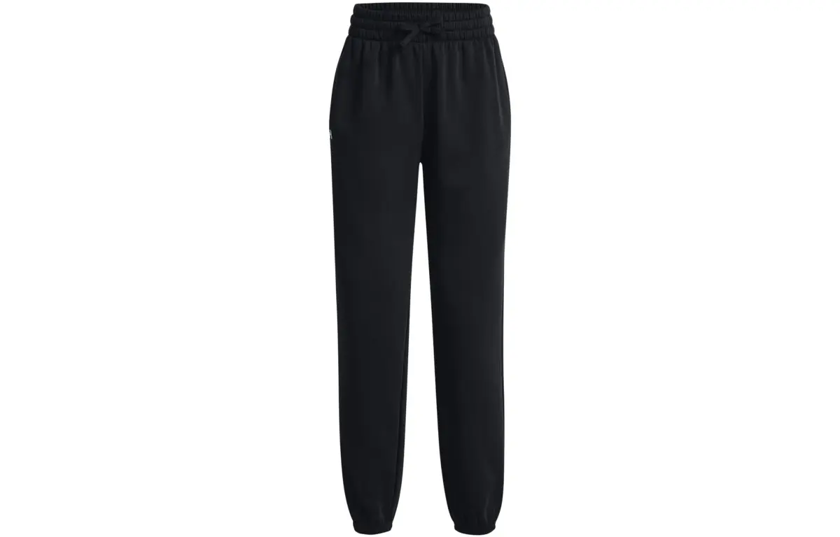 Under Armour Knitted Sweatpants Women's Black Moderate Tapered Pants
