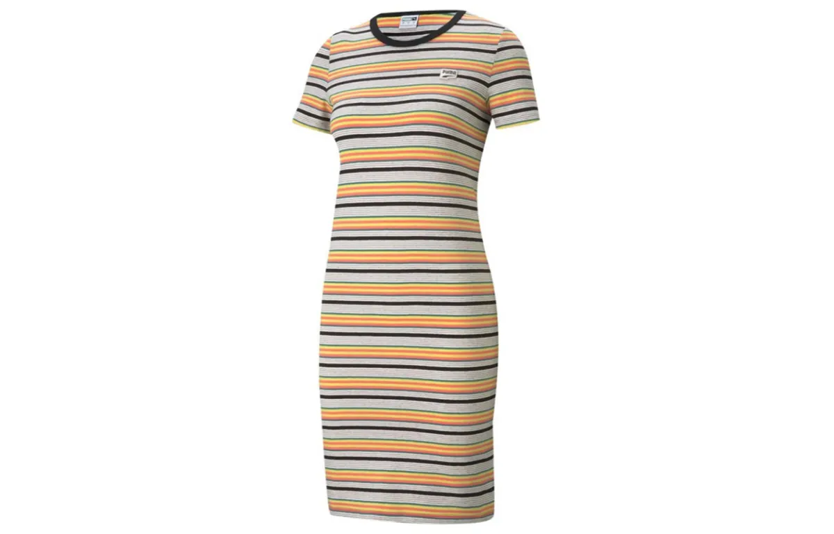 PUMA Short Sleeved Dress Women's Yellow