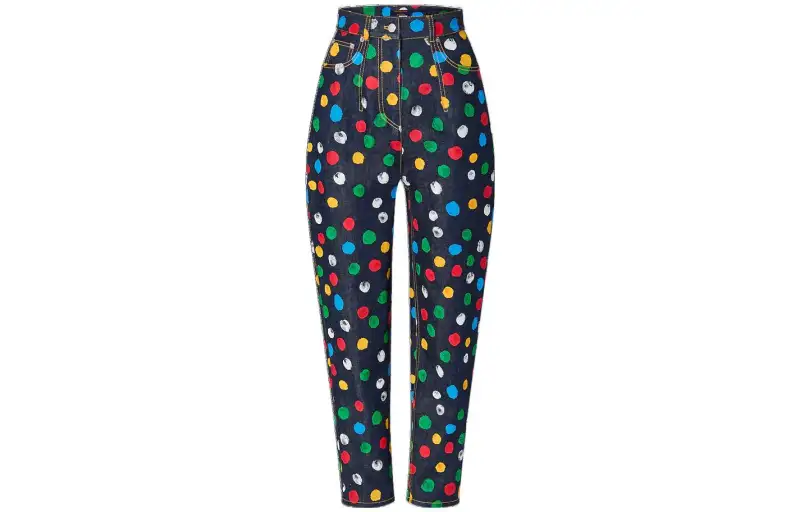 LOUIS VUITTON x Yayoi Kusama Jeans Women's Blue