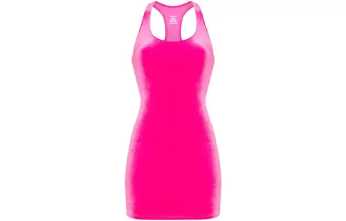Vetements Sleeveless Dresses Women's Pink Crew Neck