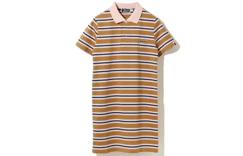 Bape Patched Hoop Tee Beige