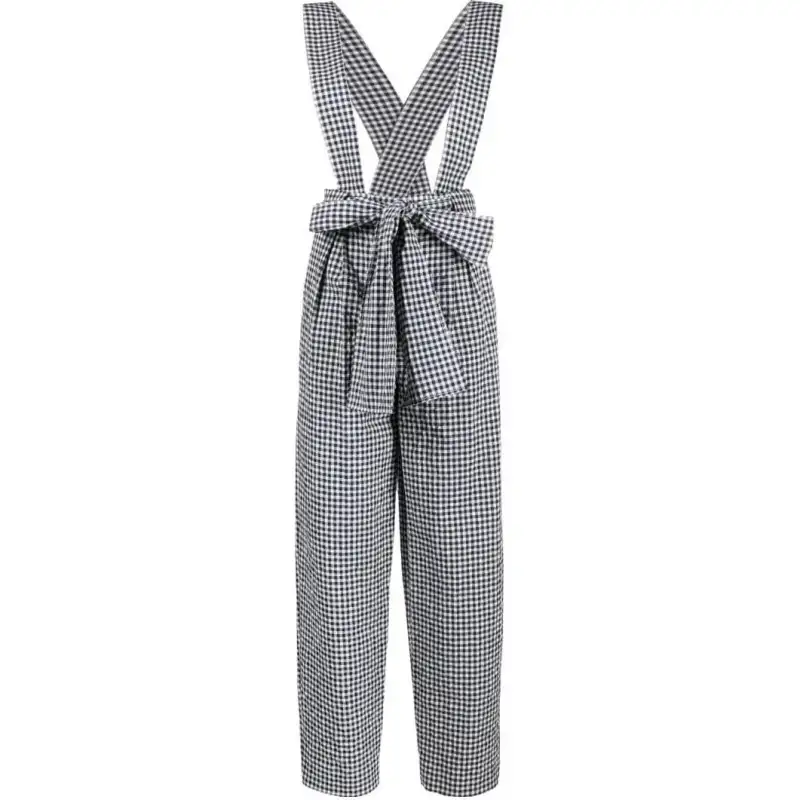 KENZO Gingham Tie Waist Trousers