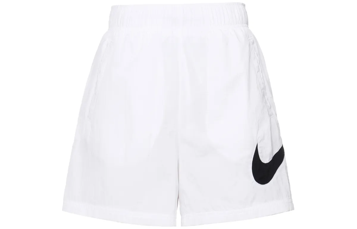 Nike Women's High-Rise Woven Shorts White