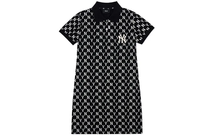 MLB Short Sleeved Dress Spring Summer Women's Black