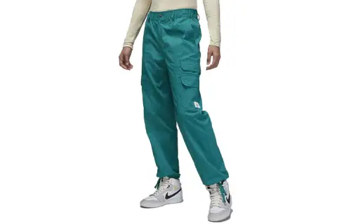 Jordan Knitted Sweatpants Women's Dark Cyan Moderate Straight Fit Pants