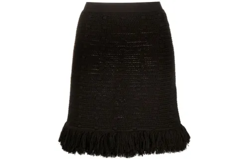 Bottega Veneta SS21 Knit Long Skirt Women's Brown