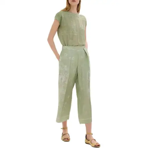 HERMES Casual Pants Women's Green