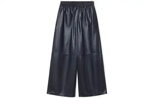 LOEWE Cropped Pants 'Navy Blue'