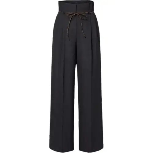 LOUIS VUITTON Knotted Belt Tailored Pants