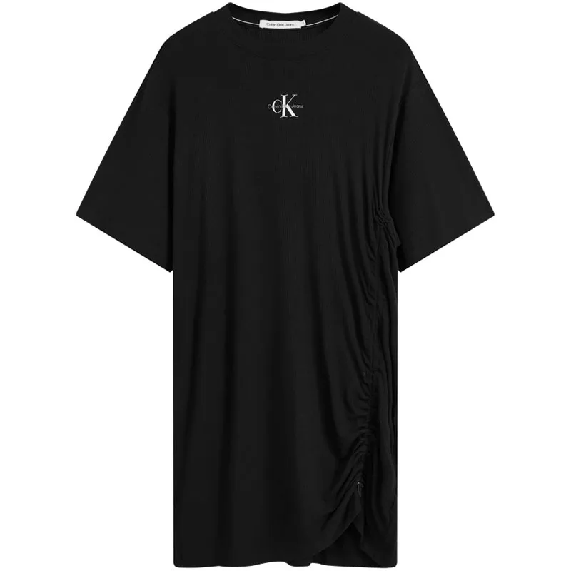 CALVIN KLEIN Short Sleeved Dress Women's Space Black