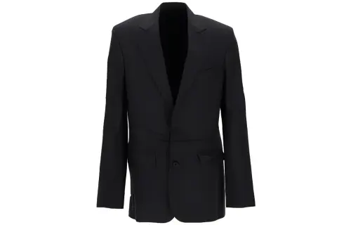 Balenciaga Business Suit Coat Regular Fit Men's Black