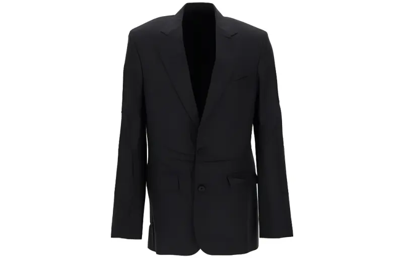 Balenciaga Business Suit Coat Regular Fit Men's Black