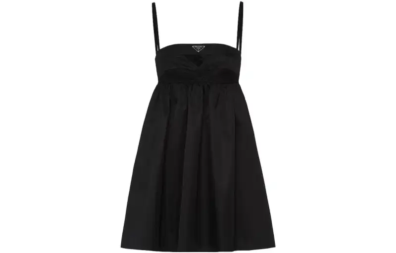 PRADA Re-Nylon Triangle-logo Minidress