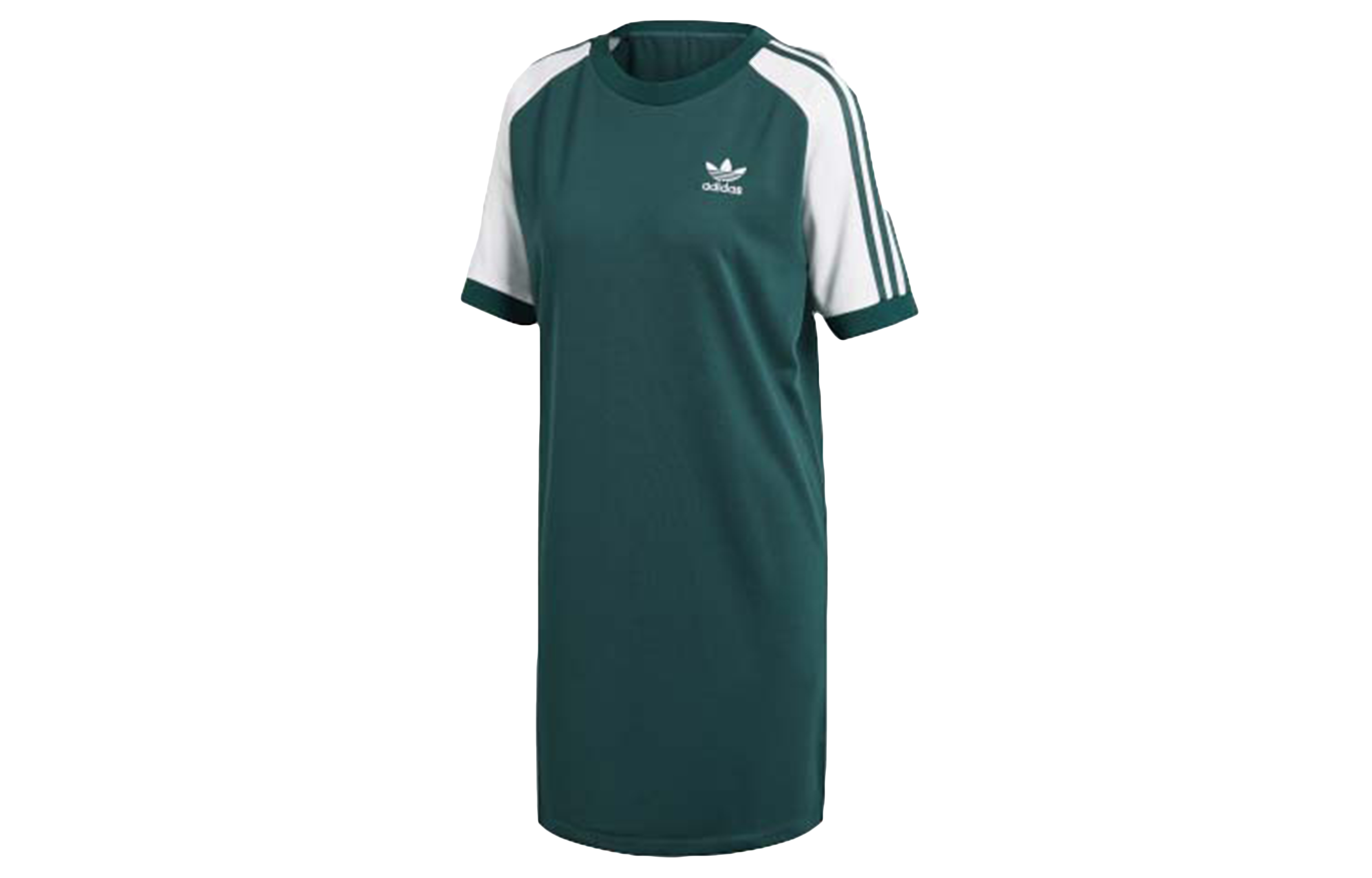 Женское платье adidas originals Raglan Dress Logo (зеленое) — фото 1