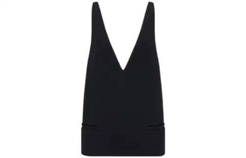 DIOR Quarterly New Products Sleeveless Dresses Women's Black V Neck Moderate