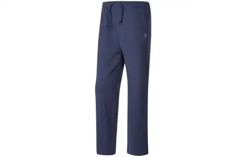 Skechers Solid Color Straight Fit Fleece Lined Mid Rise Knitted Sweatpants Women's Marine Collegiate Blue
