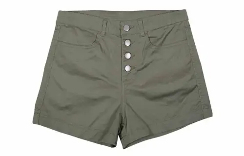 Converse Casual Shorts Women's Army Green Moderate