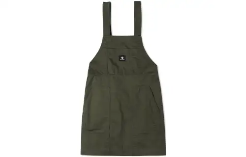 Converse APRON WOVEN Sleeveless Dress Women's Army Green