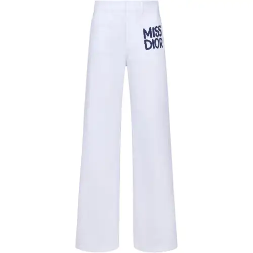 DIOR FW24 Casual Pants Women's White
