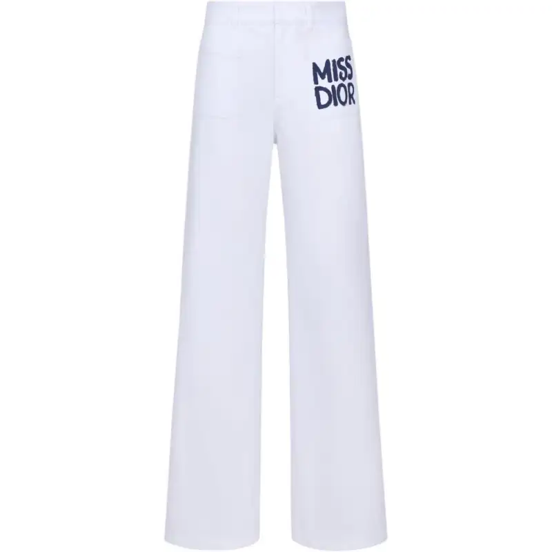 DIOR FW24 Casual Pants Women's White