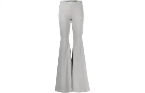 Vetements logo-print flared leggings