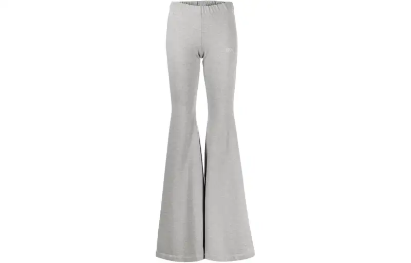 Vetements logo-print flared leggings