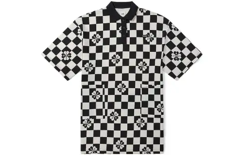 Vans Short Sleeved Dress Women's Black White
