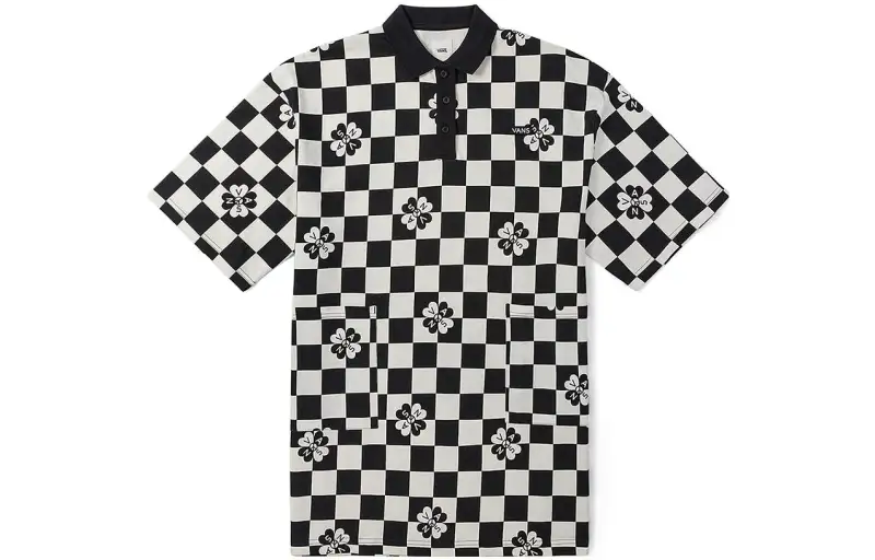 Vans Short Sleeved Dress Women's Black White