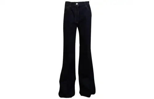 PRADA Jeans Women's Blue Moderate Flared Pants
