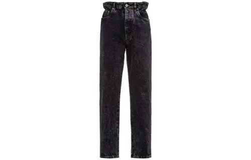 MIU MIU Jeans Women's Black Moderate Straight Fit Pants
