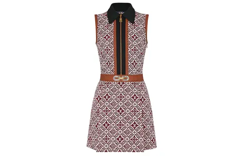 LOUIS VUITTON Sleeveless Dress Women's Red