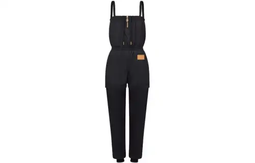 LOUIS VUITTON Square Neck Zip-Off Jumpsuit