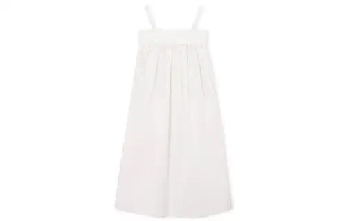 LOEWE Slip Dresses Women's White Boat Neck Moderate Short