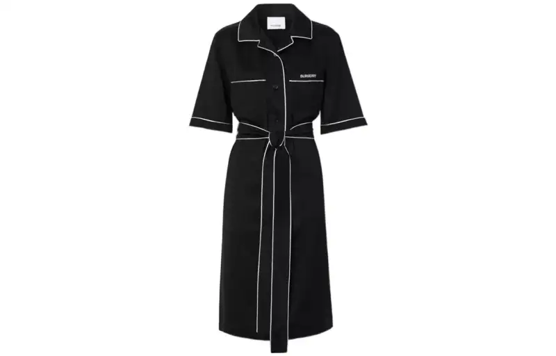 Burberry SS23 The Year Of The Rabbit Long Sleeved Dress Women's Black