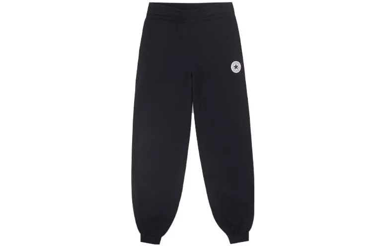 Converse Knitted Sweatpants Women's Black Moderate Cuffed Pants