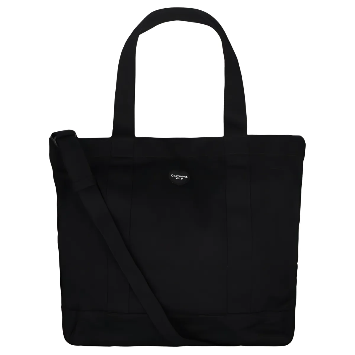 Carhartt WIP Cotton Tote Bag, Shopping Bag, Crossbody Bag, One Shoulder Handbag Regular Unisex Black