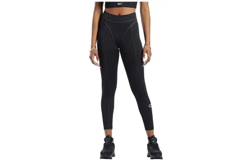 Reebok Knitted Sweatpants Women's Black Moderate Slim Fit Pants