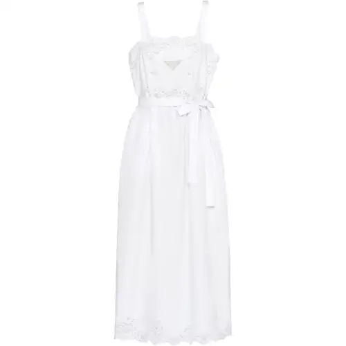 PRADA Slip Dresses Women's White Moderate Mid Length