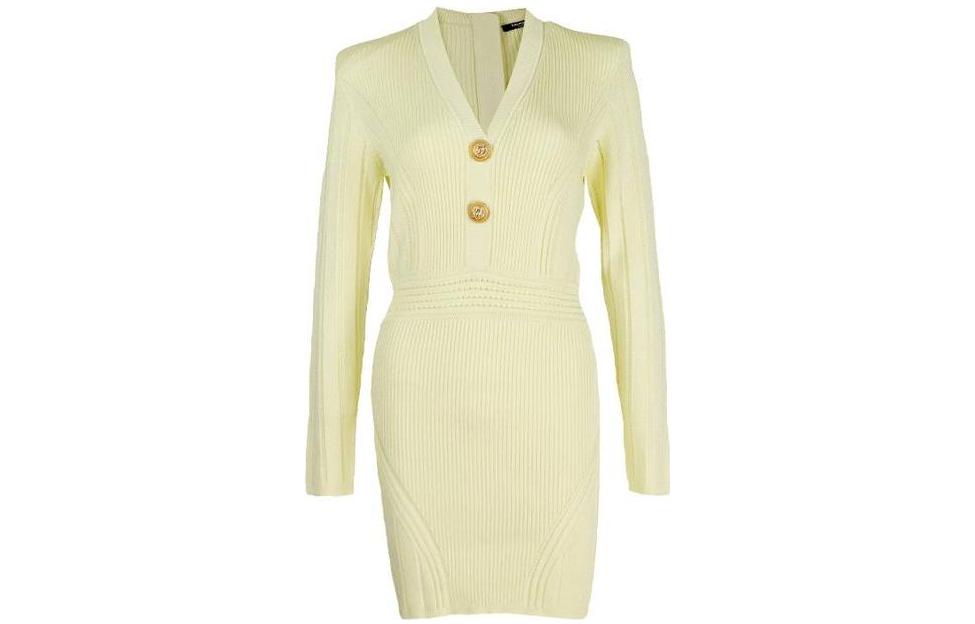 Платье BALMAIN BALMAIN V (желтое)