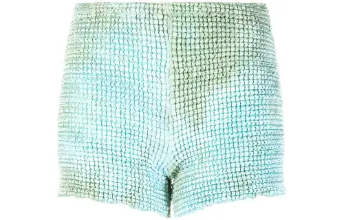OFF WHITE Casual Shorts Women's Light Blue Moderate